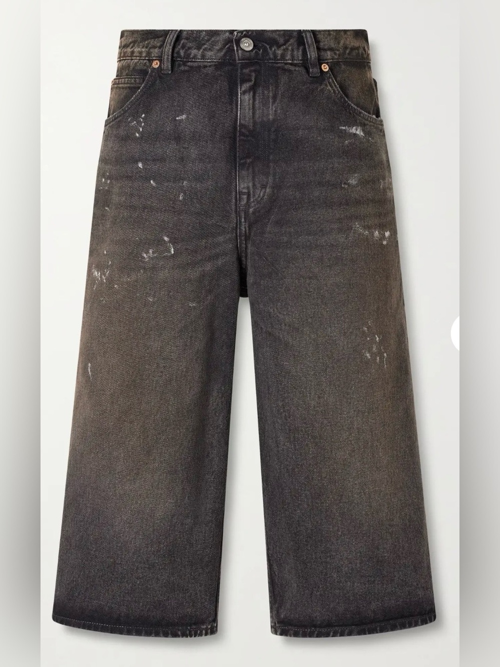 Our Legacy Men's Capri Cut Straight-Leg. Nebula Wash. Black.